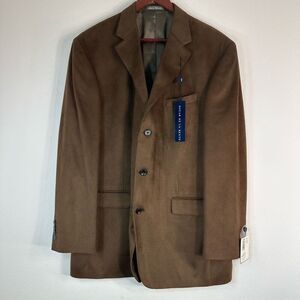 Oscar De La Renta Brown Houndstooth Blazer Men’s 44L NWT Timeless Preppy Career